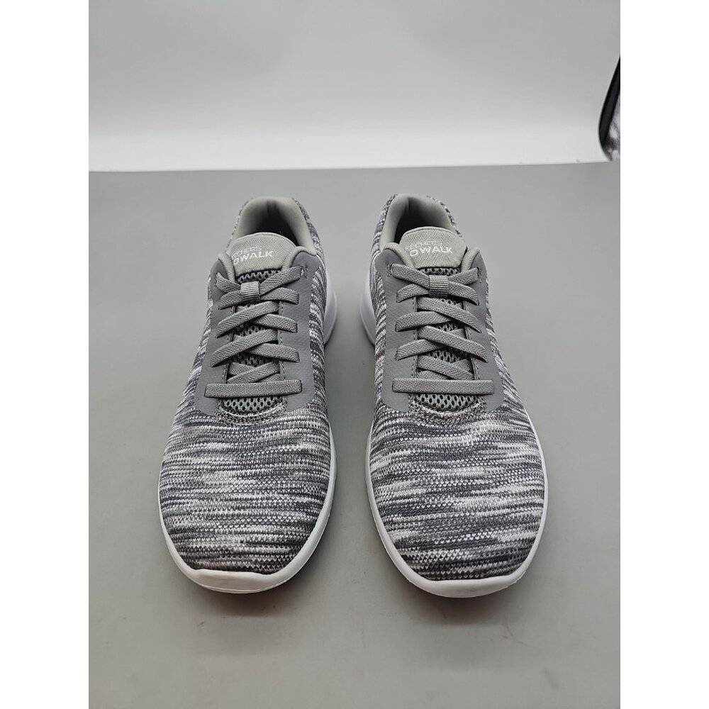 Skechers Summits Slip On Sneakers Women Size 7 white/gray Jersey Knit 59504S EUC